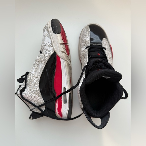 Air Jordan Dub Zero Mid Fire Red - Men’s 7/Big boys 7Y/ Womens 8.5 - Picture 3 of 13